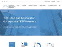 Tablet Screenshot of canadianportfoliomanagerblog.com
